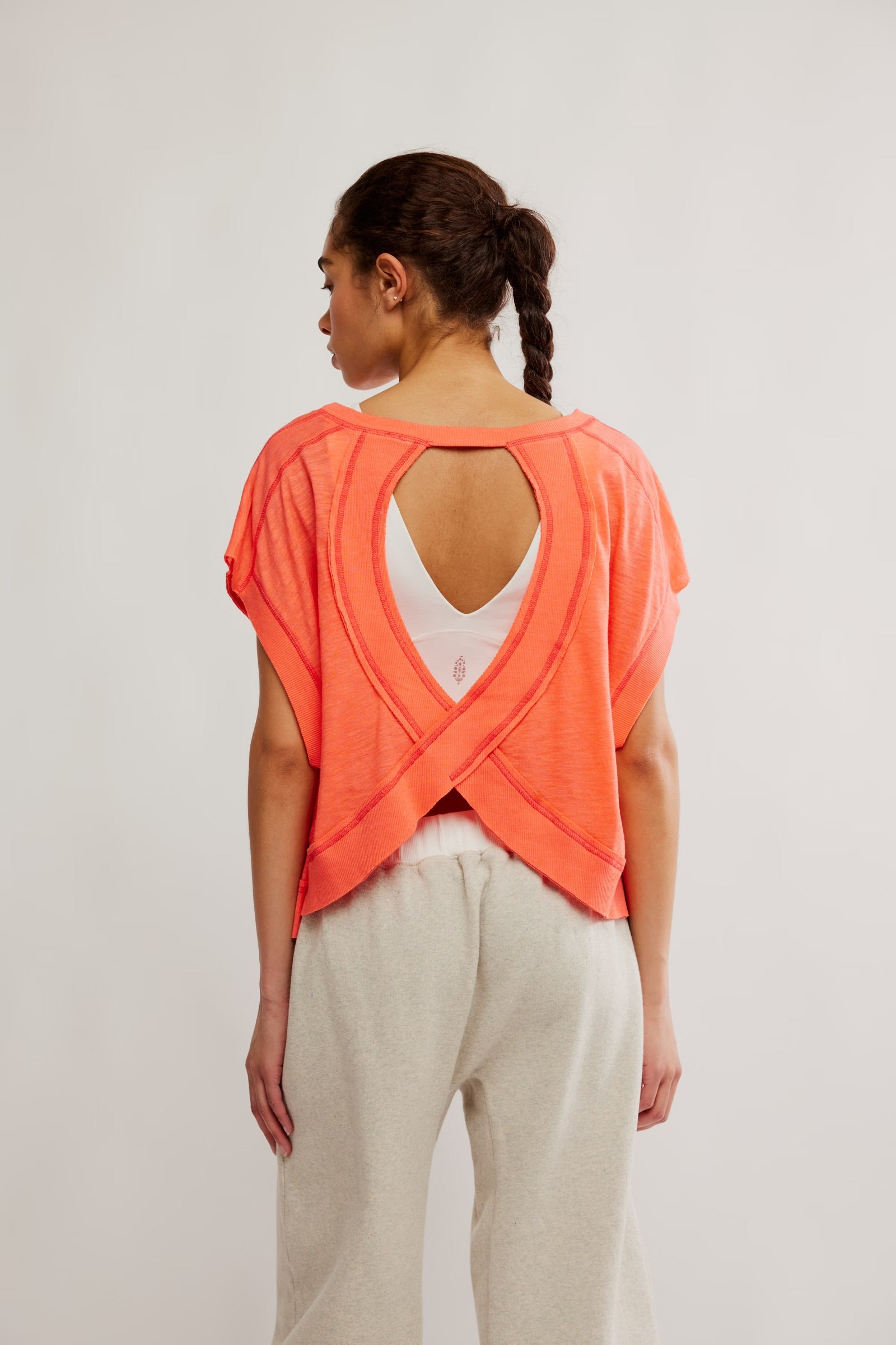(取寄) エフピー ムーブメント レディース マイ タイム ティー FP Movement women My Time Tee Neon Coral FP Movement Women's My Time Tee