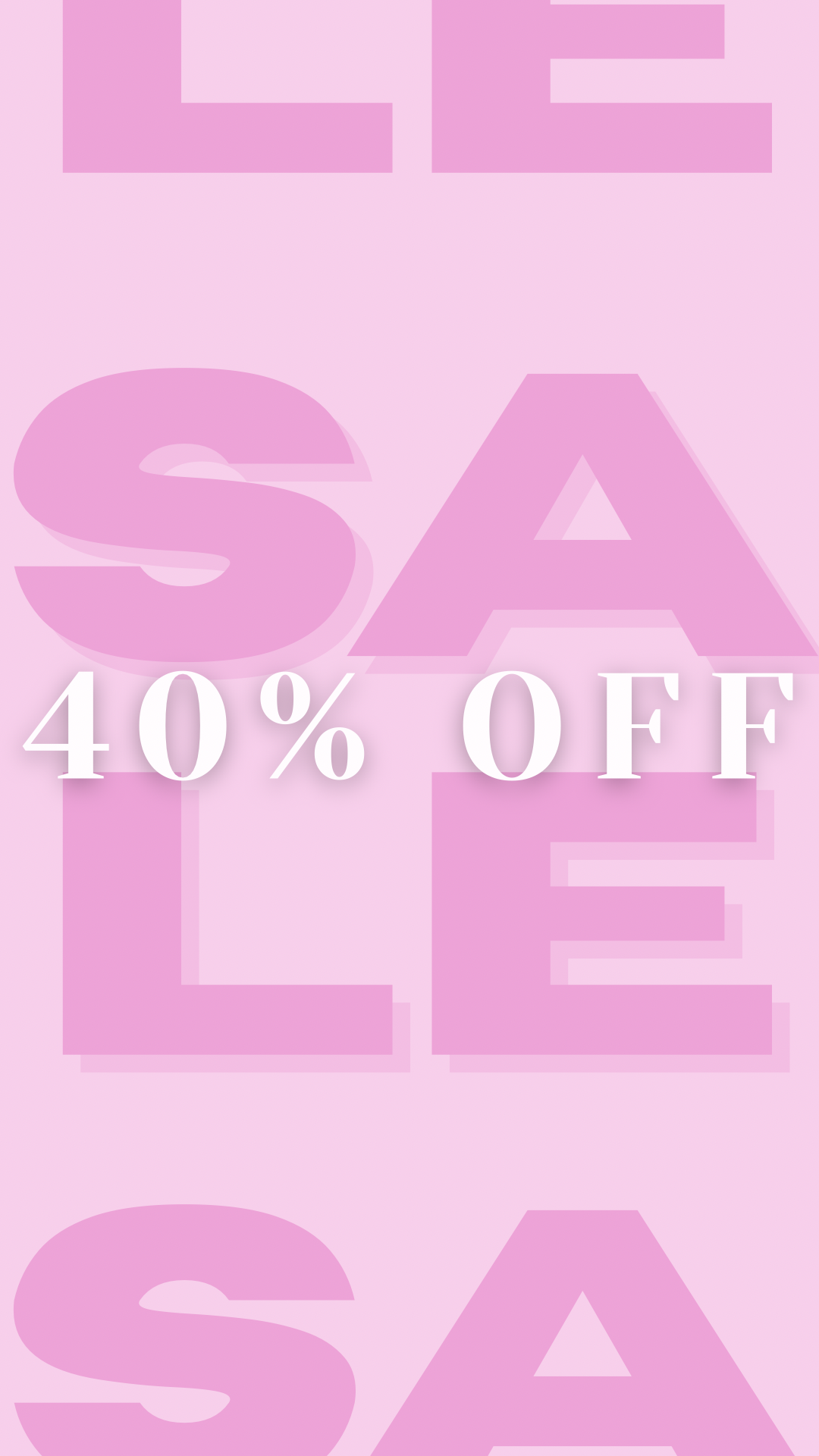40% OFF SALE