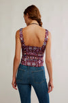 Free People Grace Corset in Cabernet Combo
