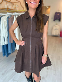 Dottie Pleated Mini Dress