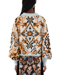 Farm Rio Winter Tapestry Sweater