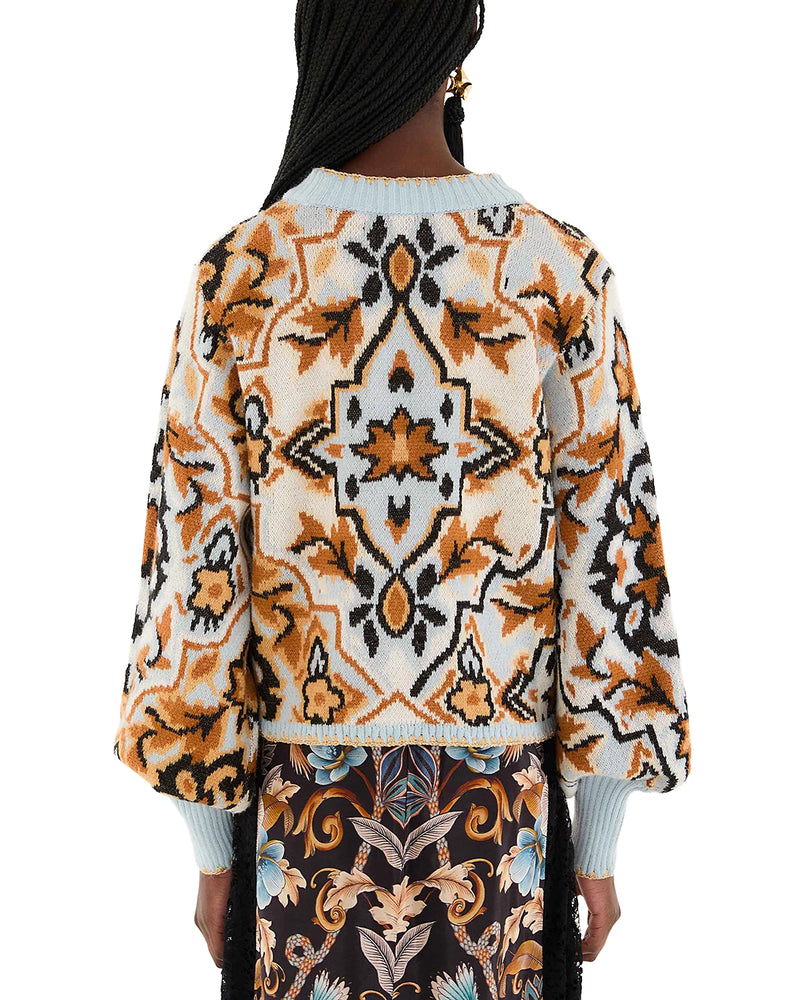 Farm Rio Winter Tapestry Sweater