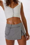 FP Movement Printed Hot Shot Mini Skort in Gunmetal Combo