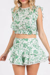 Vera Floral Ruffle Set