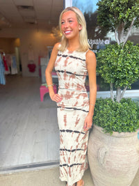 YFB Tamara Maxi Dress in Fawn Cuba Wash