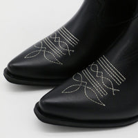 Moonrise Western Cowboy Boots in Black (PRE-ORDER)