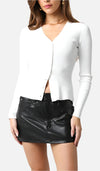 Miki Faux Leather Mini Skirt