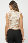 Tori Mesh Mock Neck Top