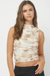 Tori Mesh Mock Neck Top