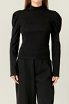 Betsy Turtle Neck Ribbed Top