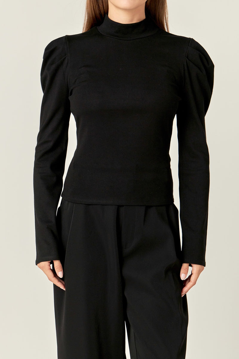 Betsy Turtle Neck Ribbed Top