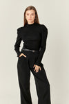 Betsy Turtle Neck Ribbed Top