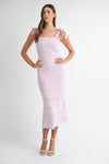 Ella Pointelle Knit Midi Dress