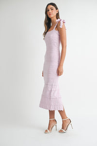 Ella Pointelle Knit Midi Dress