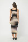 Jadyn Sleeveless Striped Ribbed Sweater Dress