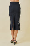 Roxy Knit Fringe Hem Top & Midi Skirt Set