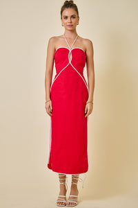 Maddie Halter Cutout Midi Dress