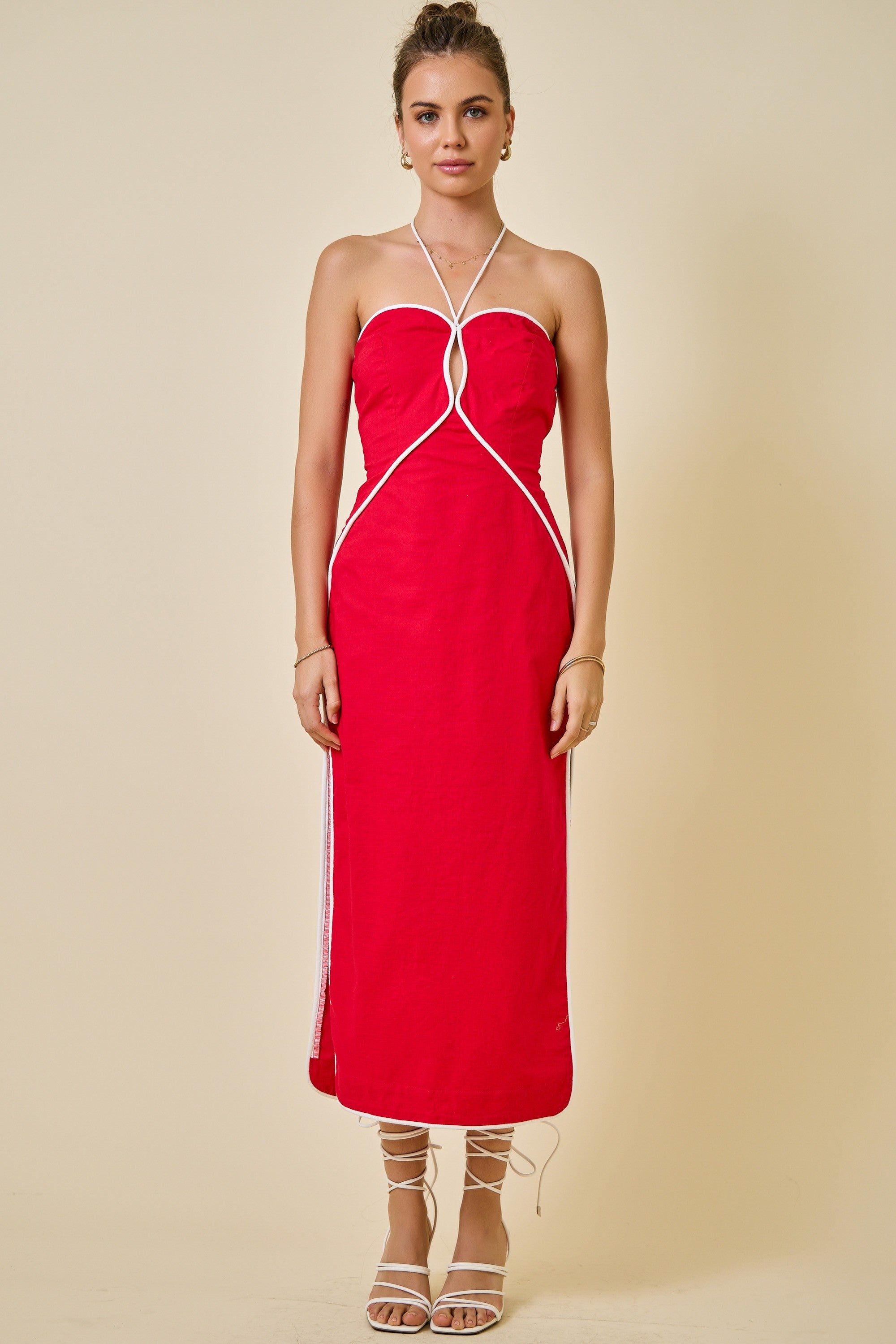 Maddie Halter Cutout Midi Dress