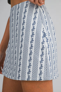 Elise Jacquard Top & Skort Set