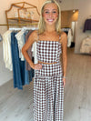Emma Gingham Crop Top & Midi Skirt Set