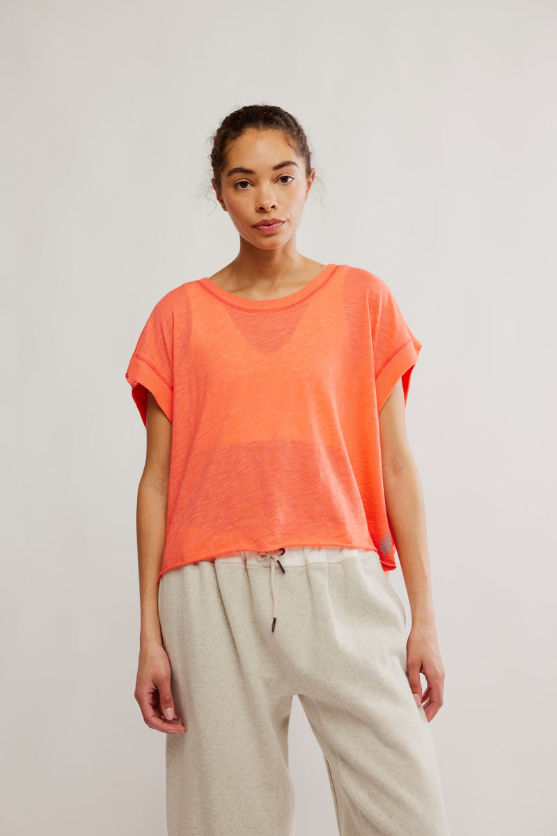FP Movement My Time Tee in Neon Coral