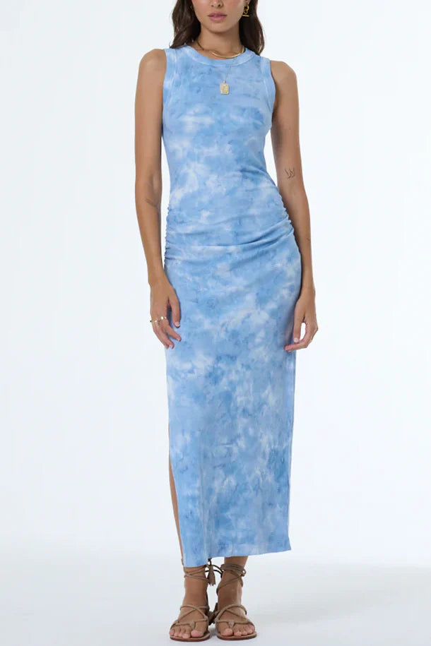 YFB Tamara Dress in Blue Auracloud Wash