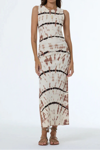 YFB Tamara Maxi Dress in Fawn Cuba Wash