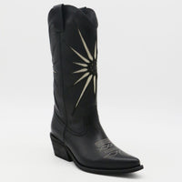 Moonrise Western Cowboy Boots in Black (PRE-ORDER)