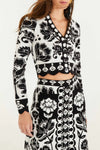 Farm Rio Floral Arabesque Knit Top & Skirt Set