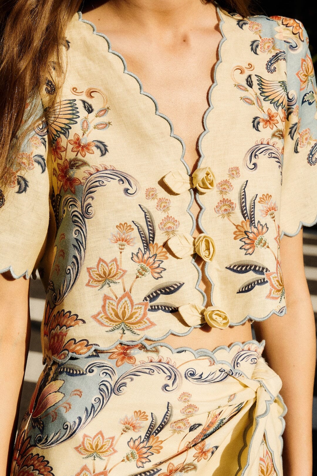 FARM RIO Boho Beauty Short Sleeve Top