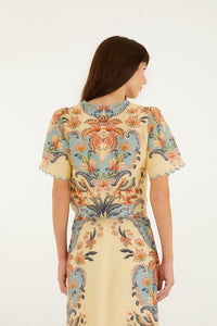 FARM RIO Boho Beauty Short Sleeve Top