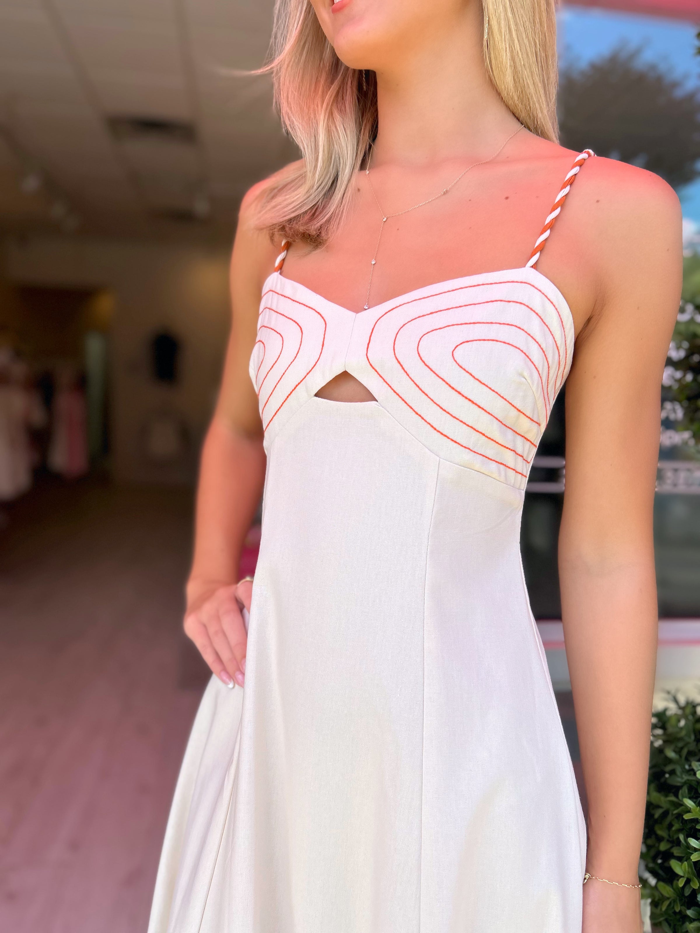 Dalia Braided Shoulder Strap Maxi