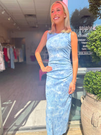 YFB Tamara Dress in Blue Auracloud Wash