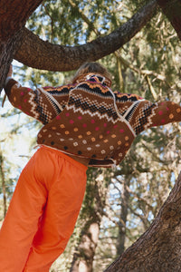 FP Movement Printed Mountain High Half-Zip in Isle Knit Twig