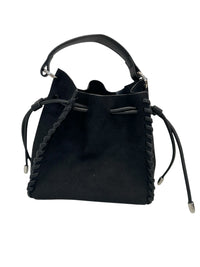REMI/REID Fallon Mini Faux Suede Purse in Black