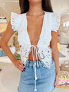 FARM Rio Butterfly Richelieu Blouse
