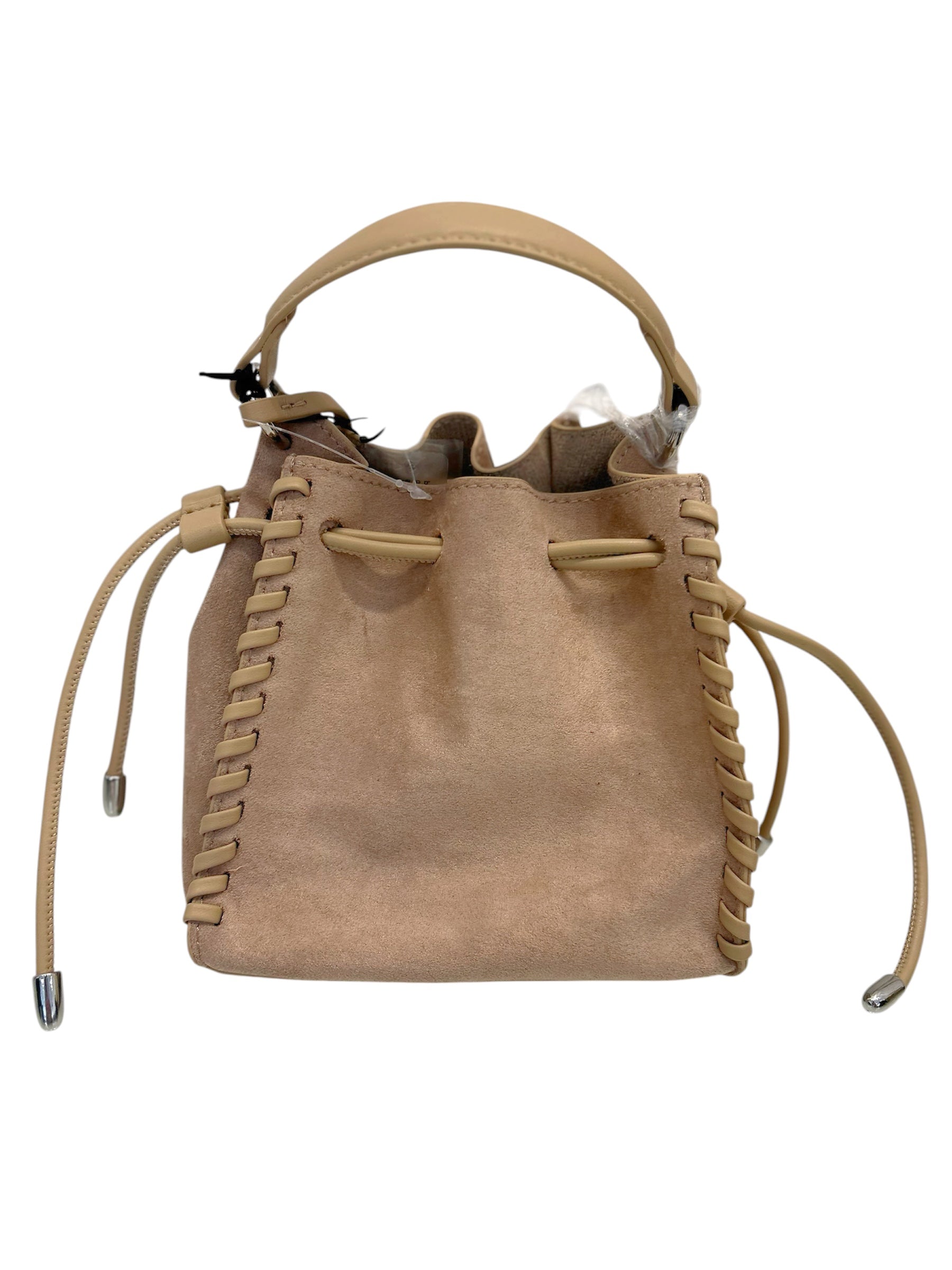 REMI/REID Fallon Mini Faux Suede Purse in Foundation