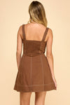Tatum Pleated A-Line Mini Dress