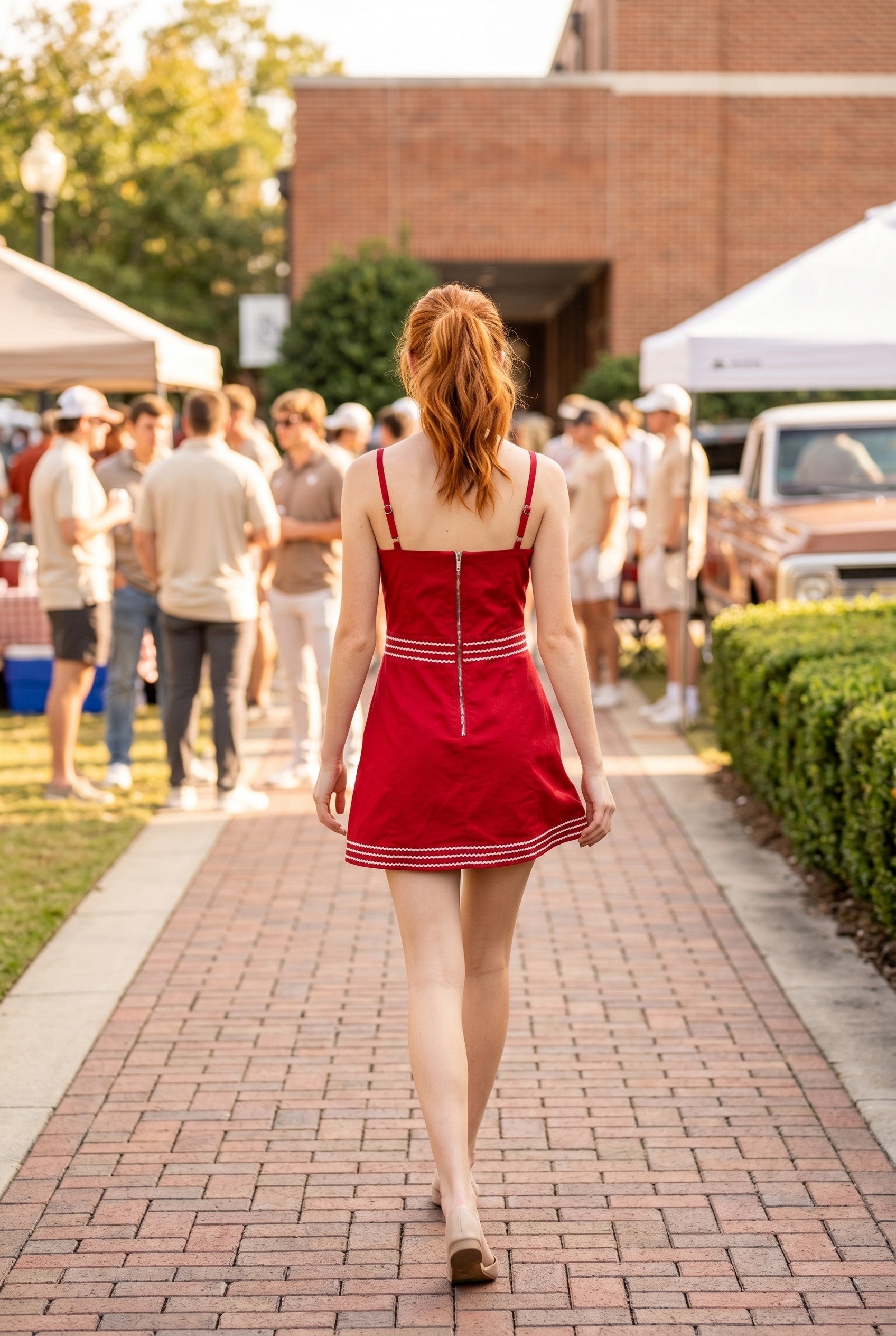 Lauren Lace Trimmed Mini Dress