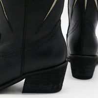Moonrise Western Cowboy Boots in Black (PRE-ORDER)