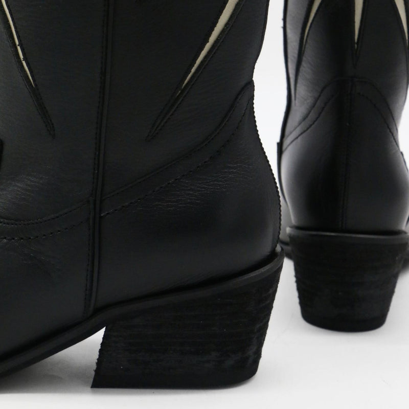 Moonrise Western Cowboy Boots in Black (PRE-ORDER)