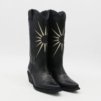 Moonrise Western Cowboy Boots in Black (PRE-ORDER)