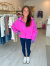 FP Movement Mountain High Half-Zip Fleece in Fuchsia Flirt