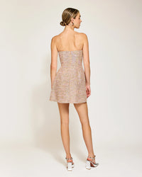 Line & Dot Sunset Tweed Mini Dress