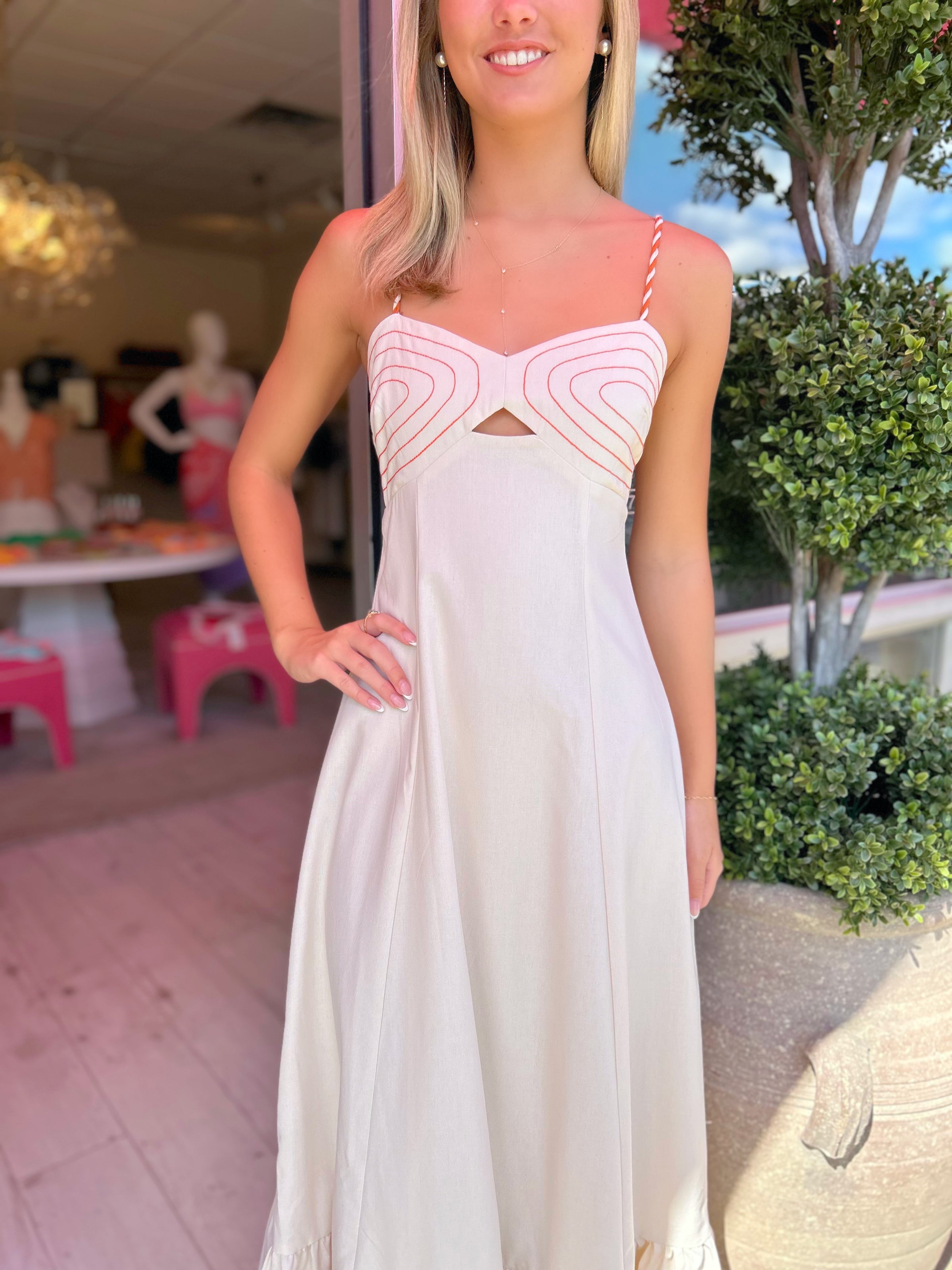Dalia Braided Shoulder Strap Maxi