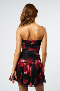 Piper Strapless Ruched Mini Dress