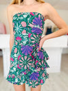 Leila Strapless Floral Romper