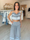 Margo Boader Striped Top and Midi Skirt