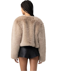 BLANK NYC Prime Asset Faux Fur Jacket