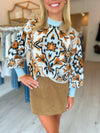 Farm Rio Winter Tapestry Sweater